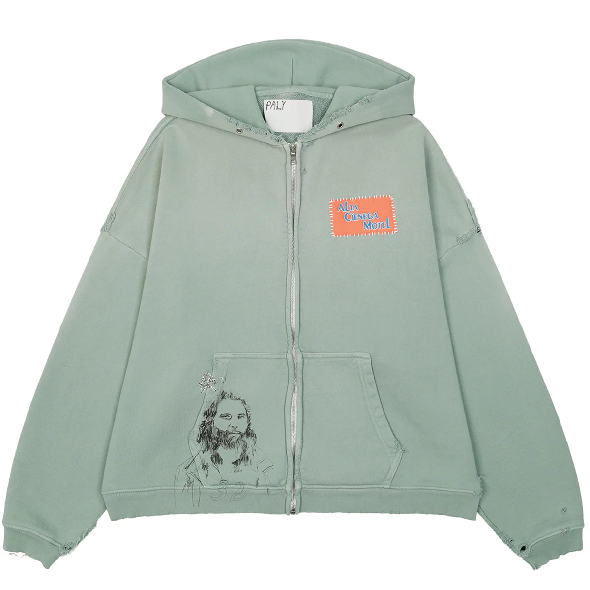 Paly Hollywood  Alta Cienega Zip Hoodie