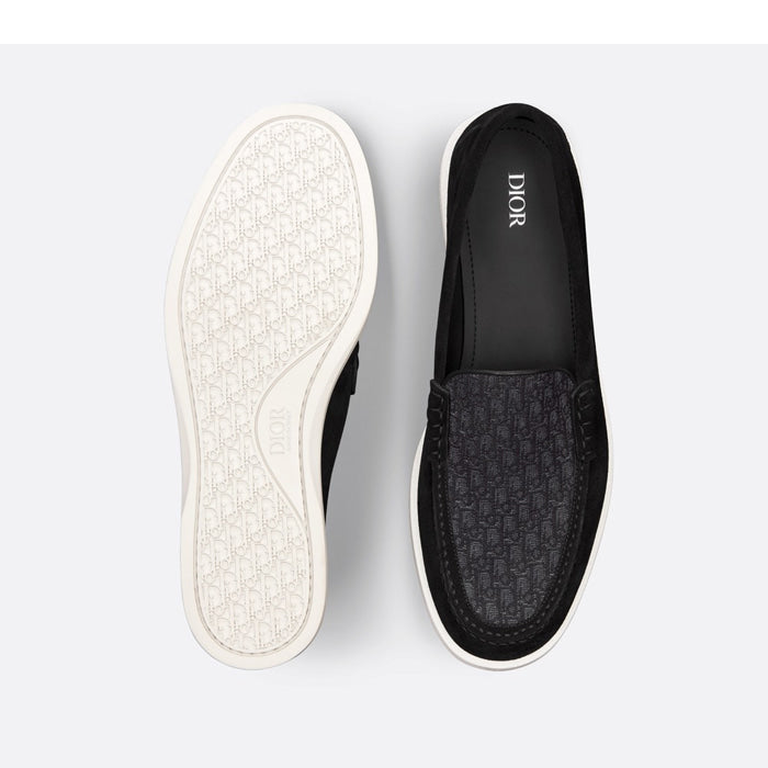 Dior Granville suede Jacquerd loafers