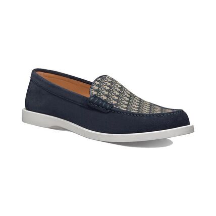Dior Granville suede jacquard loafers
