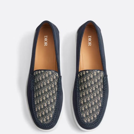 Dior Granville suede jacquard loafers