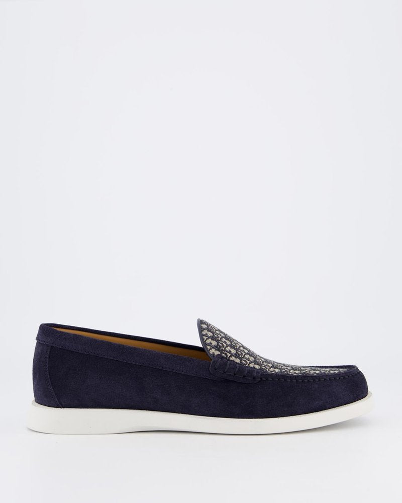 Dior Granville suede jacquard loafers