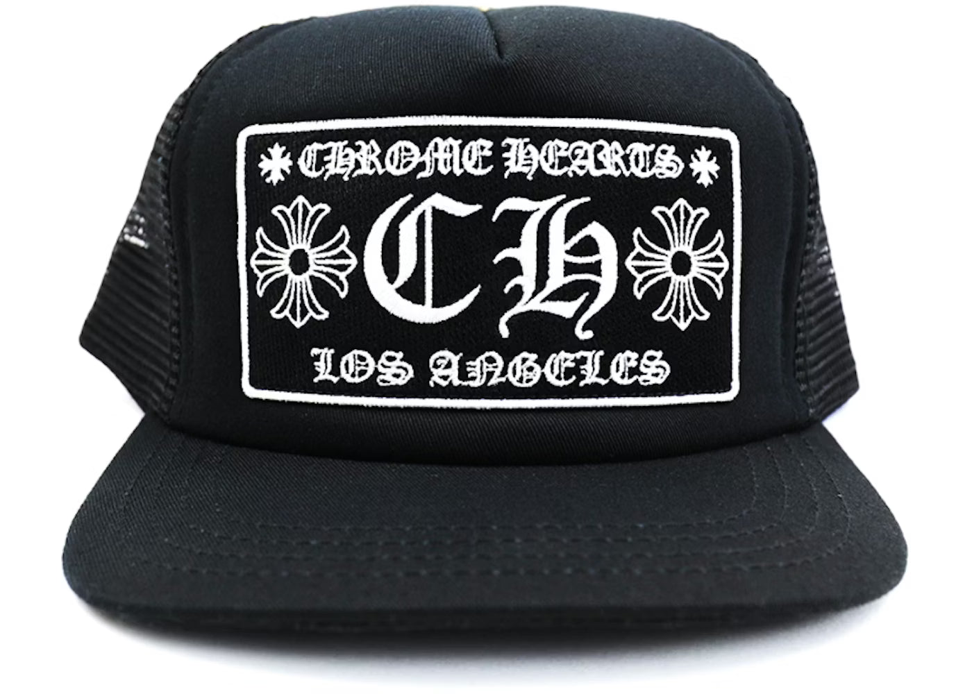 Chrome Hearts CH Los Angeles Trucker Hat Black/Black