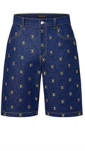 Louis Vuitton Denim logo short