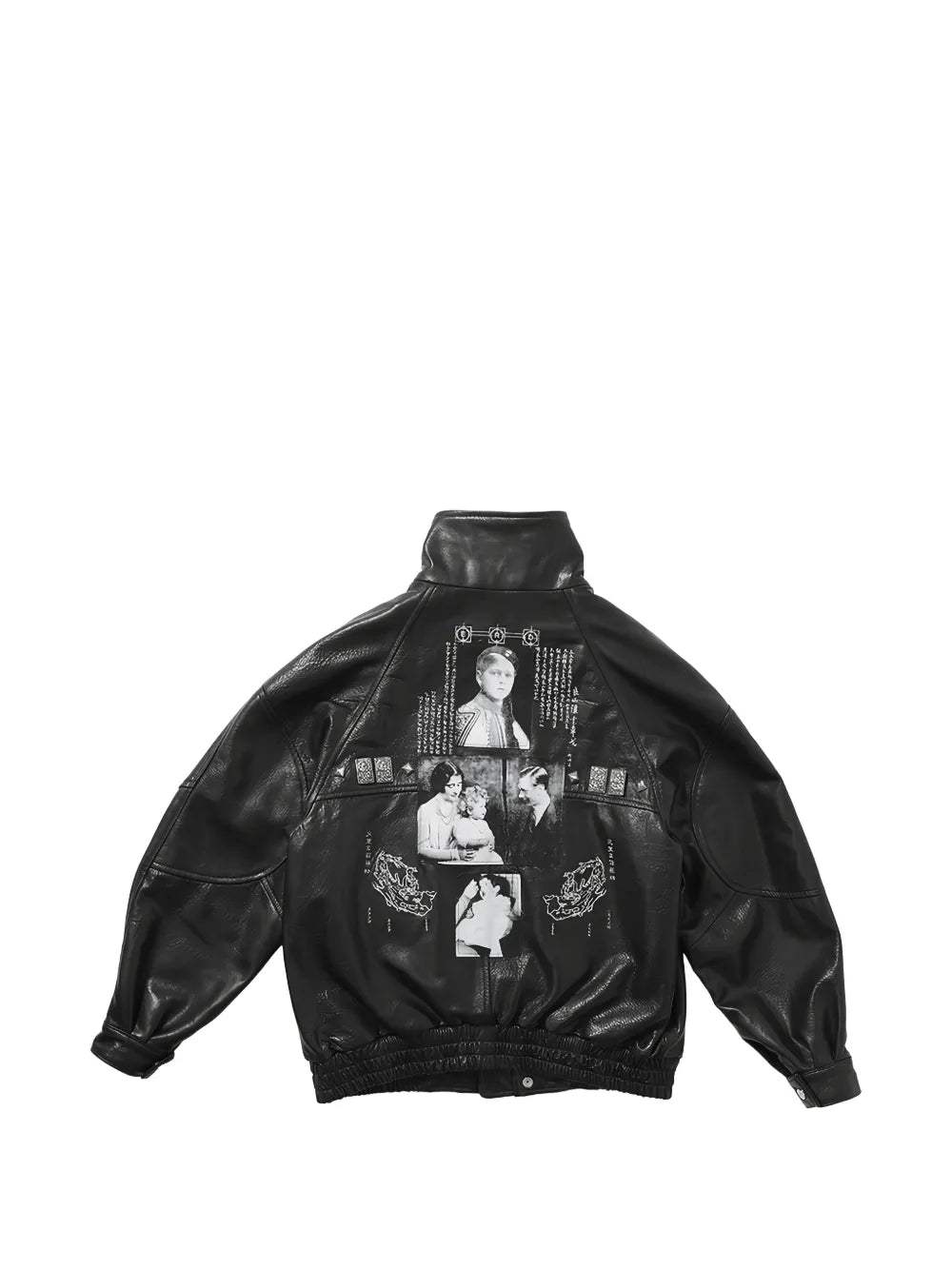 Enfants Riches Déprimés Prince Phillip's Childhood studded graphic-print jacket