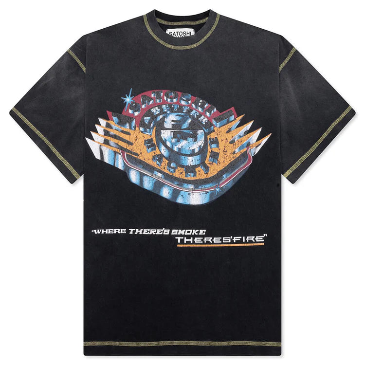Where There's Smoke, There's Fire Tee - Vintage Black