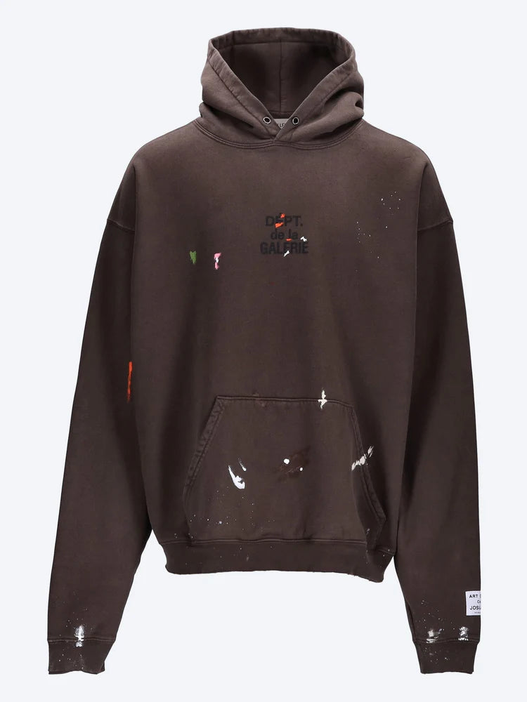Gallery Dept. French Logo Paint-Splatter Hoodie L
